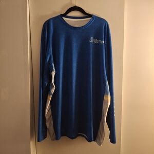 Live Bottom Blue Men's Long Sleeve Top